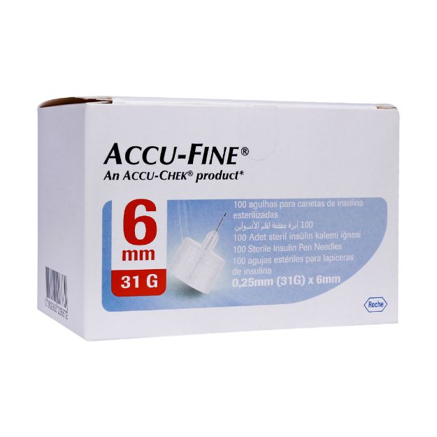 سرسوزن-قلم-انسولین-اکیوفاین-با-سوزن-6-میلی-متر-اکیوچک-100-عدد---Accu-Fine-insulin-pen-needle-6-mm-100-Pcs