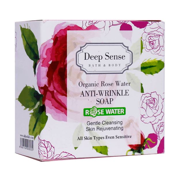 صابون-گلاب-مناسب-پوست-های-دارای-چروک-دیپ-سنس-سی-گل-75-گرم---Deep-Sense-seagul-Organic-Rose-Water-Anti-Wrinkle-Soap-75g