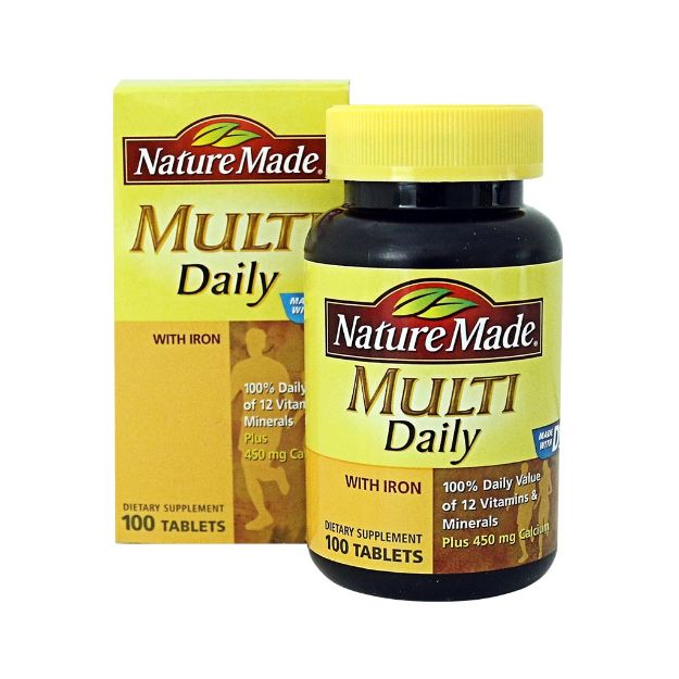 قرص مولتی دیلی نیچرمید 100 عددی - Nature Made Multi Daily 100 Tabs
