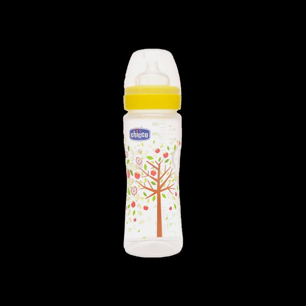 شیشه-شیر-ول-بیینگ-۴+-چیکو-مناسب-نوزادان-بالای-۴-ماه---CHICCO-Well-being-feeding-bottle-fast-flow-Code-70770