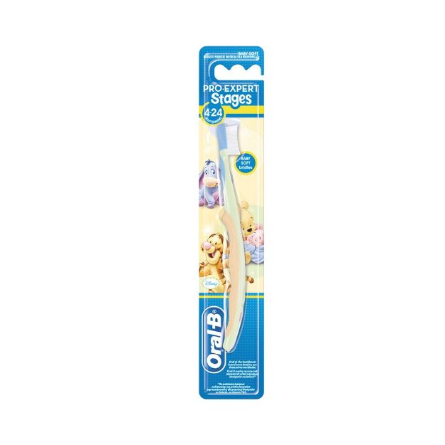 مسواک-پرو-اکسپرت-استیج-اورال-بی-مخصوص-کودکان-4-تا-24-ماه---Oral-B-Pro-Expert-Stages-Toothbrush-For-4-To-24-Month-Babies