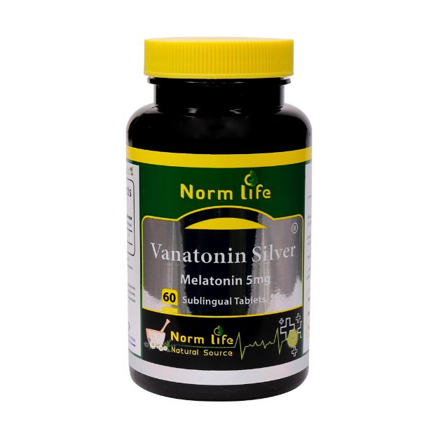قرص زیر زبانی واناتونین سیلور 5 میلی گرم نورم لایف 60 عدد - Norm Life Vanatonin Silver 60 Sublingual Tablets