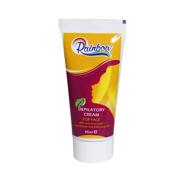 کرم-موبر-صورت-رینبو-حاوی-عصاره-آلوئه-ورا-65-میلی-لیتر---Rainbow-Depilatory-Cream-For-Face-65-ml