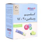 ساشه کلسیم و ویتامین D3 و K1 رزاویت 20 عدد - Rozavit Calcium And Vitamin D3 K1 20 Direct Sachets