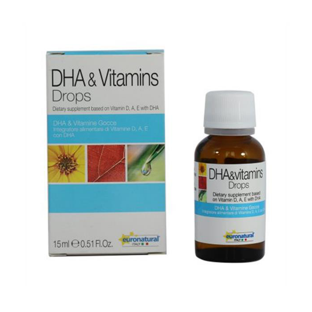 قطره-دی-اچ-آ-و-ویتامین-یورو-نچرال-۱۵-میلی-لیتر---Euronatural-DHA-and-vitamins-drops-15-ml
