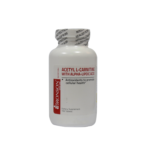 قرص-استیل-ال-کارنیتین-با-آلفا-لیپوئیک-اسید-برونسون-150-عدد---Bronson-Acetyl-L-Carnitine-150-Tabs