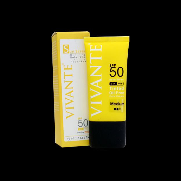کرم-ضد-آفتاب-رنگی-فاقد-چربی-ویوانته-SPF50-حجم-۵۰-میلی-لیتر---Vivante-Sun-Screen-SPF50-Oil-Free-Tinted-Face-Cream-50-ml