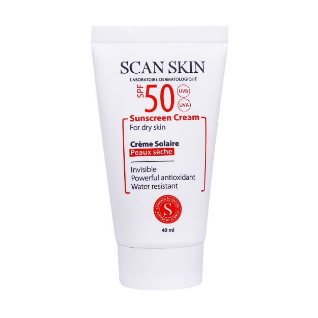 کرم-ضد-آفتاب-بی-رنگ-پوست-خشک-SPF50-اسکن-اسکین-40-میلی-لیتر---Scan-Skin-sunscreen-cream-for-dry-skin-SPF50-invisible-40ml