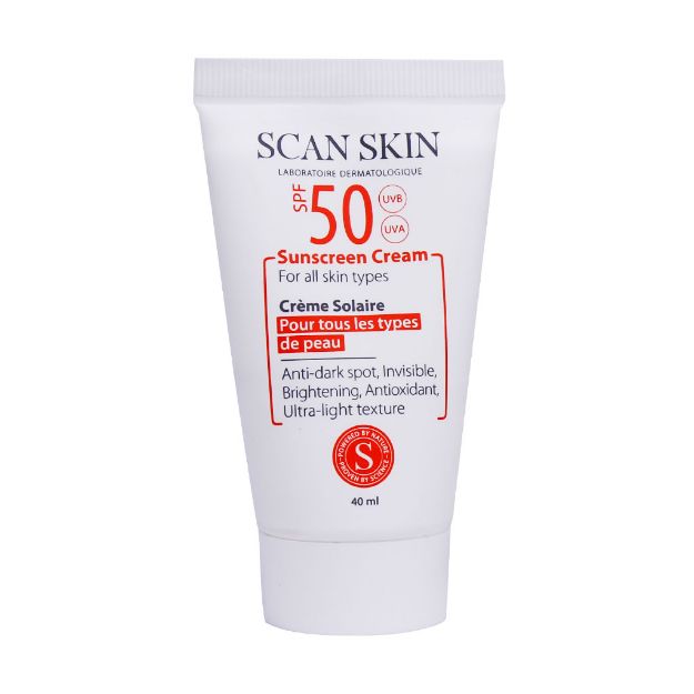 کرم-ضد-آفتاب-ضد-لک-SPF50-اسکن-اسکین-40-میلی-لیتر---Scan-Skin-sunscreen-SPF50-cream-for-All-skin-40ml