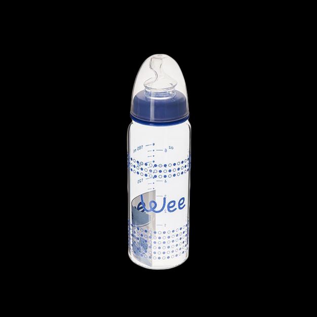 شیشه-شیر-وی-بیبی-با-سرشیشه-ارتودنسی-۱۸۰-میلی-لیتر-کد-۸۱۷---Wee-Baby-Bottle-Of-Milk-Prupiln-Orto-180-ml-Code-817