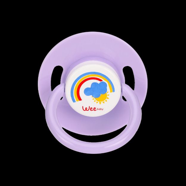 پستانک-سرگرد-شماره-۲-وی-بیبی-مناسب-کودکان-۶-تا-۱۸-ماه-کد-۸۵۶---Wee-Baby-Round-Soother-Covered-With-Handle-No2-Code-856