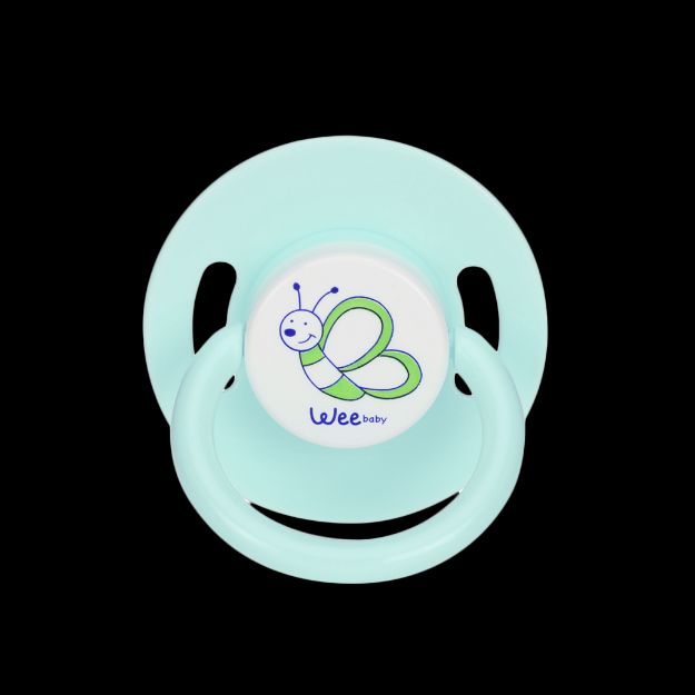 پستانک-سر-گرد-شماره۱-وی-بیبی-مناسب-کودکان-۰-تا-۶-ماه-کد-۸۵۵---Wee-Baby-Round-Soother-Covered-With-Handle-Code-855
