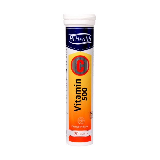 قرص-جوشان-ویتامین-C-500-میلی-گرمی-های-هلث-20-عدد---Hi-Health-Vitamin-C-500-mg-20-Tabs