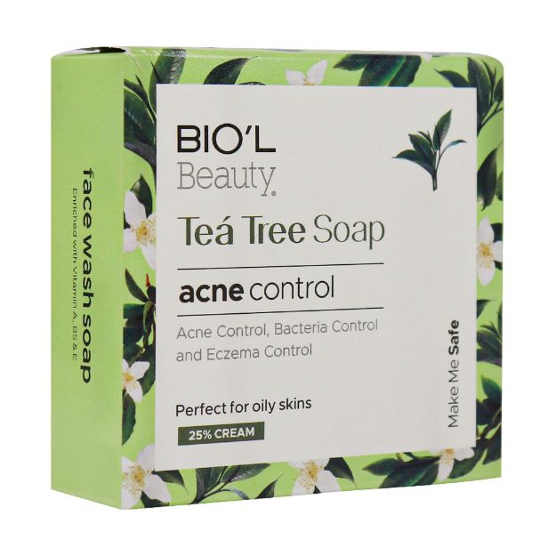 صابون-پاک-کننده-آرایش-صورت-حاوی-روغن-تی-تری-بیول-100-گرم---Biol-Tea-Tree-Soap-100-g