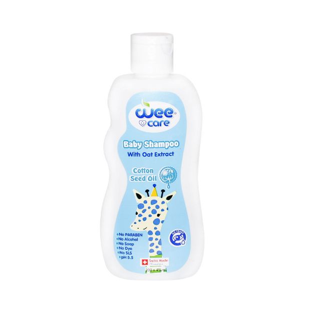 شامپو-بچه-وی-کر-حاوی-روغن-پنبه-دانه-۲۰۰-میلی-لیتر---Wee-Care-Baby-Shampoo-With-Cotton-Seed-Oil-200-ml