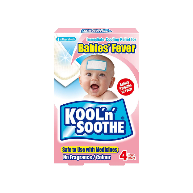 پد-ژلی-خنک-کننده-و-تب-بر-نوزاد-کوبایاشی-۴-عدد---Kobayashi-Kooln-Soothe-Babies-Fever-4-Soft-Gel-Sheets