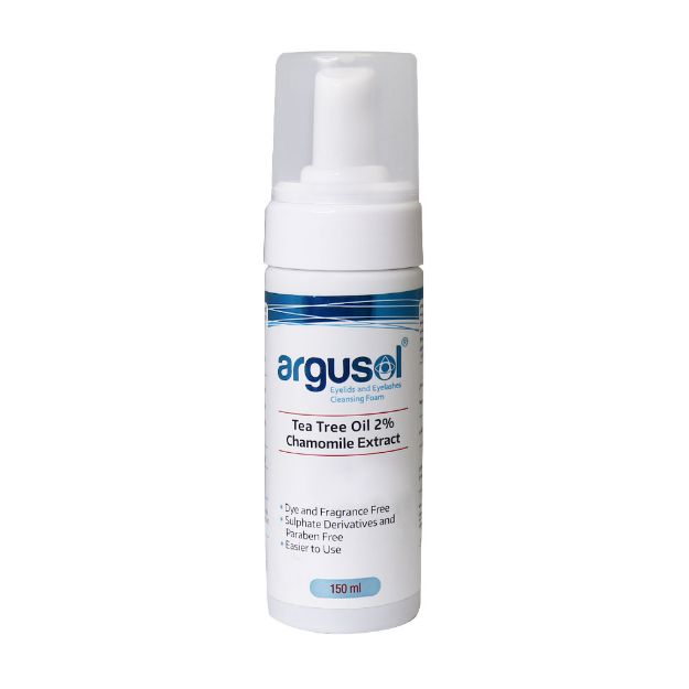 فوم شستشو پلک و مژه آرگوسول 150 میلی لیتر - Argusol Eyelids And Eyelashes ckeaning Foam 150 ml