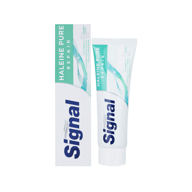 خمیر-دندان-خوشبو-کننده-دهان-سیگنال-مدل-Haleine-Pure-Repair-حجم-۷۵-میلی-لیتر---Signal-Repair-Frisse-Adem-Toothpaste-75-ml