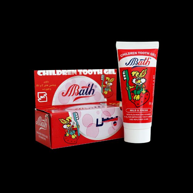 خمیر-دندان-ژله-ای-کودک-بس-با-طعم-توت-فرنگی-۸۰-گرم---Bath-Children-Tooth-Gel-Strawberry-80-gr