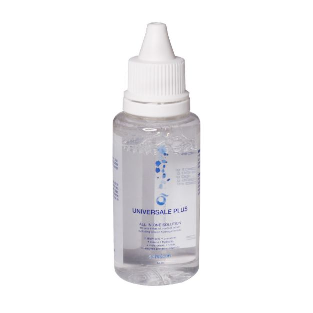 محلول استریل لنز تماسی نرم یونیورسال پلاس 50 میلی لیتر - Universale Plus Multifunction Solution For Contact Lenses 50 ml