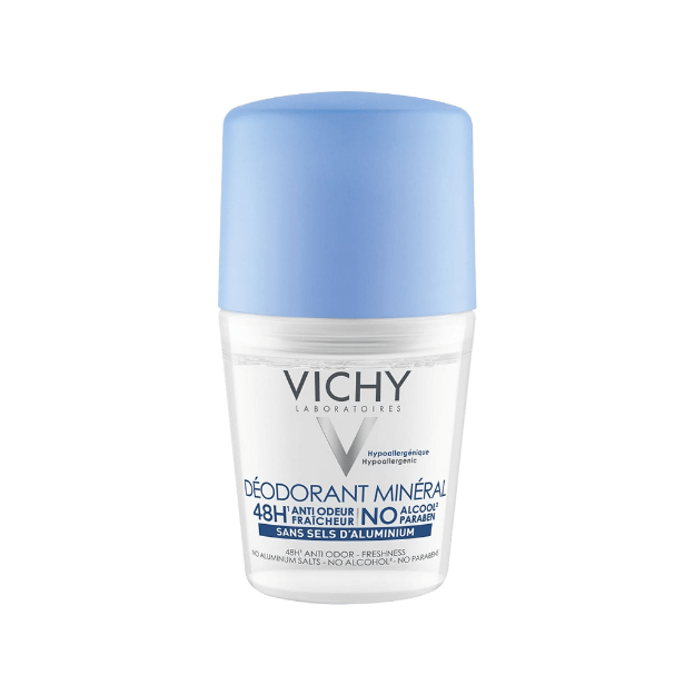رول-ضد-تعریق-۴۸-ساعته-مینرال-ویشی-مخصوص-خانم-ها-۵۰-میلی-لیتر---Vichy-Roll-On-Deodorant-Mineral-48H-For-Women-50-ml