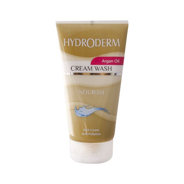 کرم-واش-مغذی-و-مرطوب-کننده-پوست-هیدرودرم-حاوی-آرگان-150-میلی-لیتر---Hydroderm-Argan-Oil-Cream-Wash-150-ml