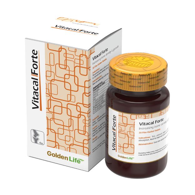 قرص-ویتاکل-فورت-گلدن-لایف-افزایش-تراکم-و-محرک-رشد-استخوان-30-عدد---Golden-Life-Vitacal-Forte-30-Tabs