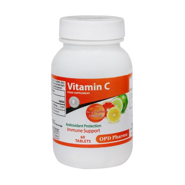 قرص ویتامین C 1000 میلی گرم ماکسیمم پاور او پی دی فارما 60 عدد - sOPD Pharma Vitamin C 1000 mg Maximum Power 60 Tablet