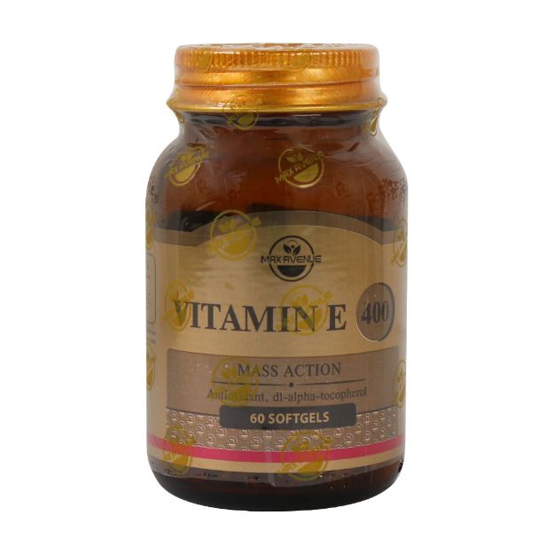 سافت ژل ویتامین E 400 واحد مکس اونیو 60 عدد - Max Avenue Vitamin E 400 60 Softgels