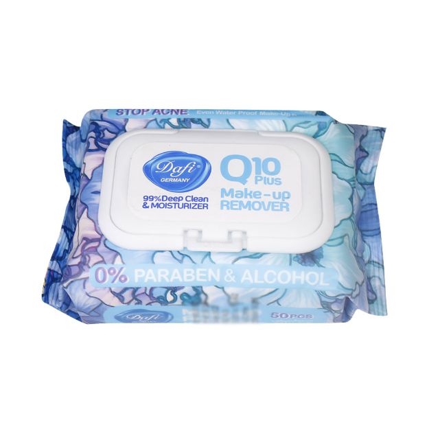 دستمال-مرطوب-پاک-کننده-آرایش-دافی-مدل-Stop-Acne-بسته-50-عددی---Dafi-Stop-Acne-Make-Up-Remover-50-Pcs