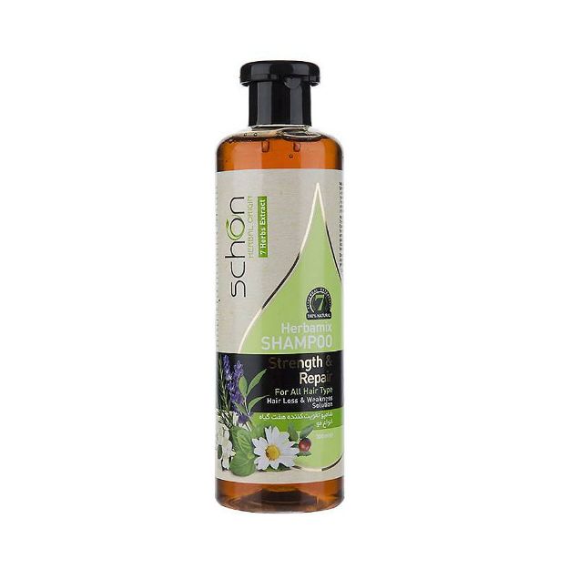شامپو-هفت-گیاه-هربامیکس-شون-مناسب-انواع-مو-300-میلی-لیتر---Schon-Herbamix-7-Herbs-Extract-Shampoo-300-ml