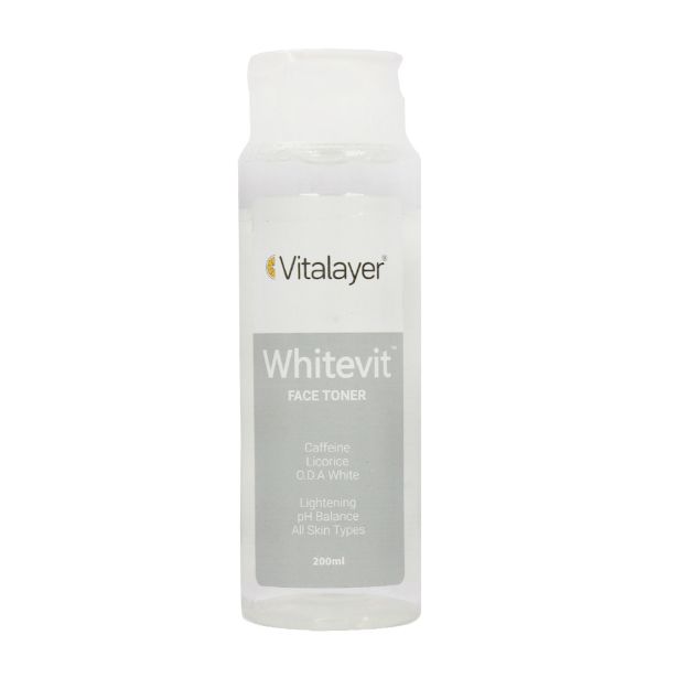 تونر پاک کننده صورت ویتالیر مدل وایت ویت 200 میلی لیتر - Vitalayer Whitevit Face Toner 200 ml