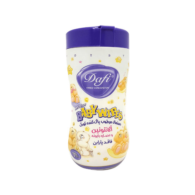 دستمال-مرطوب-کودک-دافی-حاوی-آلانتوئین-و-عصاره-بابونه-70-عدد---Dafi-Chamomile-And-Alantoin-Wet-Wipes-70-Pcs