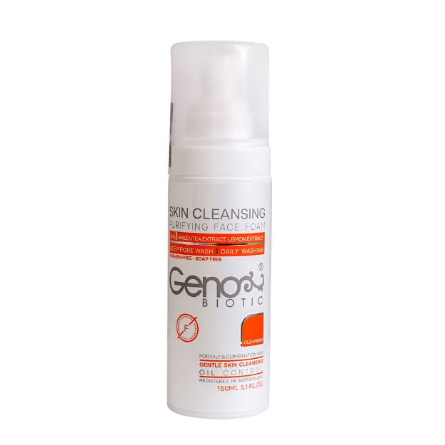 فوم-شستشوی-صورت-ژنوبایوتیک-پوست-چرب-و-مختلط-150-میلی-لیتر---Geno-Biotic-Foam-Skin-Cleaning-for-Oily-and-Combination-Skin-150-ml