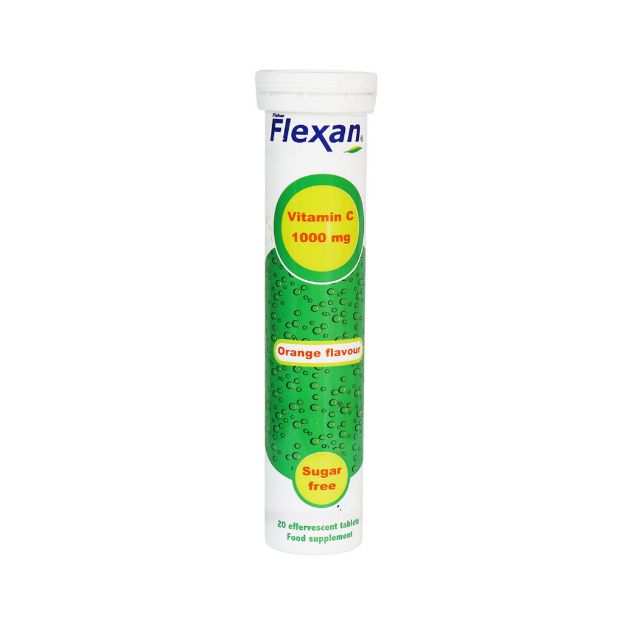 قرص-جوشان-ویتامین-C-1000-میلی-گرم-فیشر-فلکسان-20-عدد---Fisher-Flexan-Vitamin-C-1000-mg-20-Effervescent-Tablets