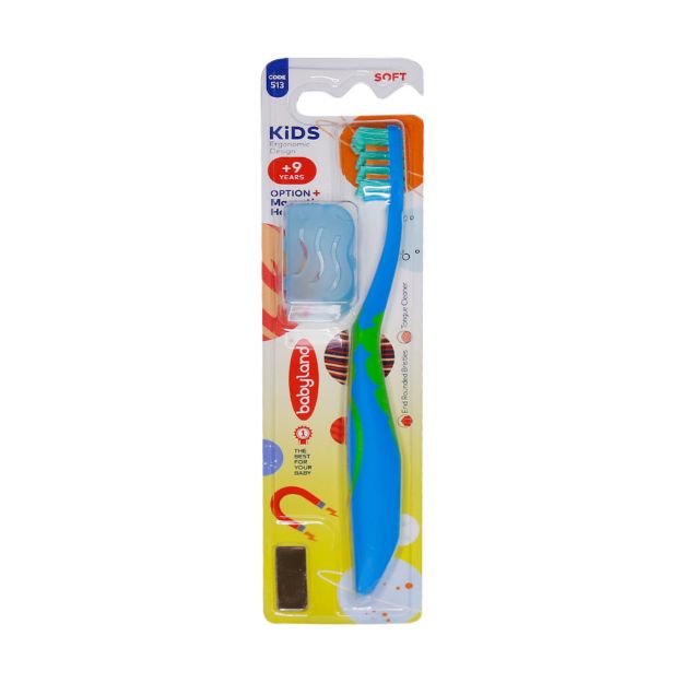 مسواک کودک بیبی لند کد 513 مناسب بالای 9 سال - Babyland Kids Toothbrush Code 513