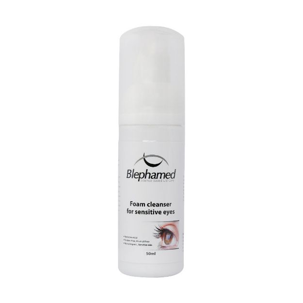 فوم-پاک-کننده-آرایش-چشم‌-های-حساس-بلفامد-50-میلی-لیتر---Blephamed-Foam-Cleanser-For-Senstive-Eyes-50-ml
