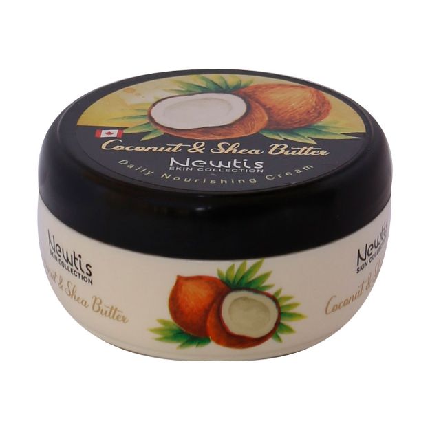 کرم-مرطوب-کننده-کاسه-ای-حاوی-نارگیل-و-شی-باتر-نیوتیس---Newtis-Coconut-And-She-Butter-Daily-Nourishing-Cream