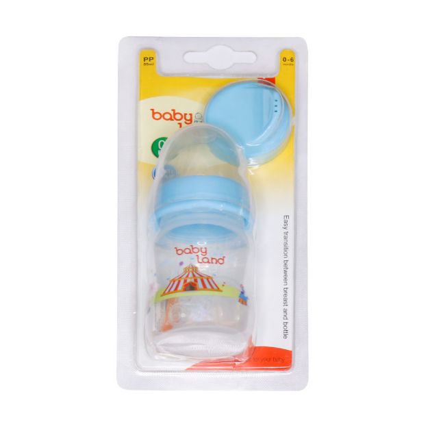 شیشه-شیر-با-پیج-آبمیوه-خوری-بی-بی-لند-کد-261-مناسب-کودکان-0-تا-6-ماه---Baby-Land-Baby-Bottle-Code-261-80-ml