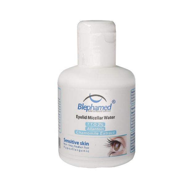 محلول-تخصصی-پاک-کننده-پلک-و-مژه-بلفامد-100-میلی-لیتر---Blephamed-Eyelid-Micellar-water-100-ml