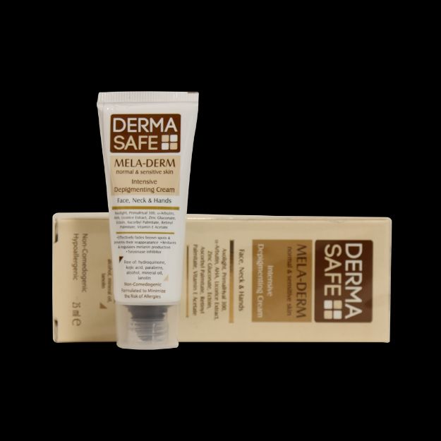 کرم-روشن-کننده-درماسیف-مناسب-پوست-های-معمولی-و-حساس-۲۵-میلی-لیتر---Derma-Safe-Mela-Derm-Intensive-Depigmenting-Cream-25-ml
