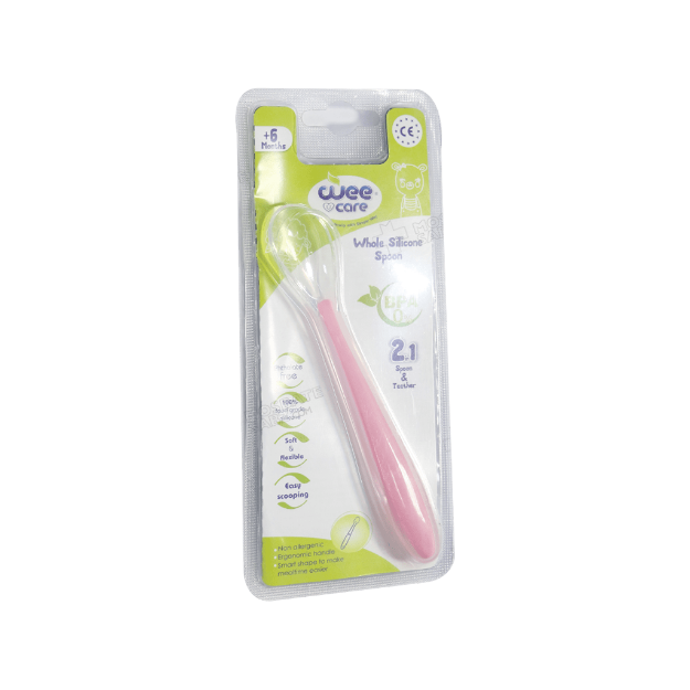 قاشق-تمام-سیلیکونی-وی-کر-کد-U203---Weecare-silicone-spoon-Code-U203