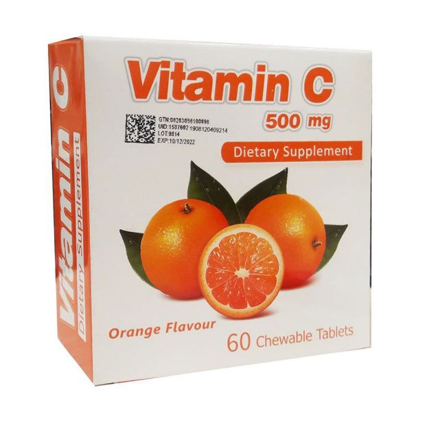 قرص-جویدنی-ویتامین-C-500-میلی-گرم-سیمرغ-دارو-عطار-60-عدد---Simorgh-Darou-Attar-Vitamin-C-500mg-60-Chewable-Tabs