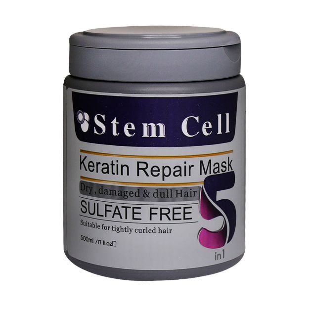 ماسک-مو-استم-سل-مخصوص-موهای-خشک-و-آسیب-دیده-500-میلی-لیتر---Stem-Cell-Keratin-Repair-Mask-500-ml