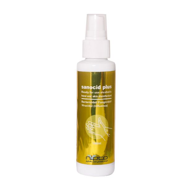 اسپری-ضد-عفونی-کننده-الکلی-دست-سانوسید-پلاس-100-میلی-لیتر---Sanocid-Plus-Hand-rub-Disinfection-solution-Spray-100-ml