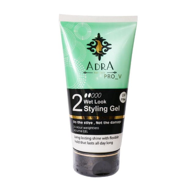 ژل-پروویتامینه-حالت-دهنده-مو-آدرا-150-میلی-لیتر-شماره-2---Adra-Wet-Styling-Gel-150-ml
