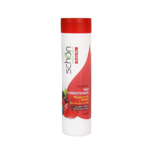 شامپو-نرم-کننده-موی-سر-شون-با-عصاره-میوه-ای-400-میلی-لیتر---Schon-Emollient-shampoo-For-Fruity-Mix-400-Ml