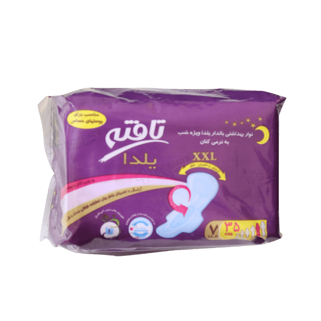 نوار-بهداشتی-بالدار-یلدا-ویژه-شب-تافته-سایز-بسیار-بزرگ-7-عددی---Tafteh-Overnight-Yalda-Sanitary-Napkins-XXL