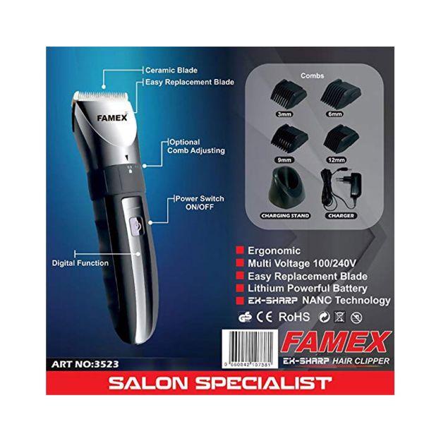 دستگاه-اصلاح-سر-و-صورت-فامکس-مدل-3523---Famex-EX-sharo-Hair-clipper-No.3523