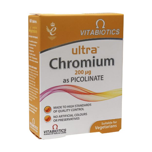 قرص اولترا کروم 200 میکروگرم ویتابیوتیکس 60 عدد - Vitabiotics Ultra Chromium 60 Tablets